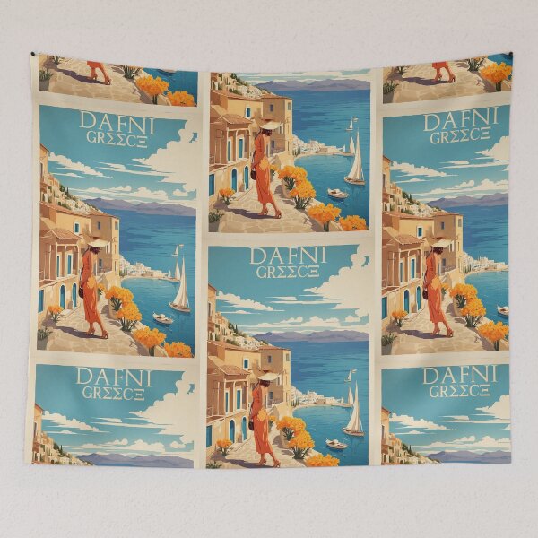 Item preview, Dafni Greece Vintage Travel Tourism  designed and sold by TravelersGems.