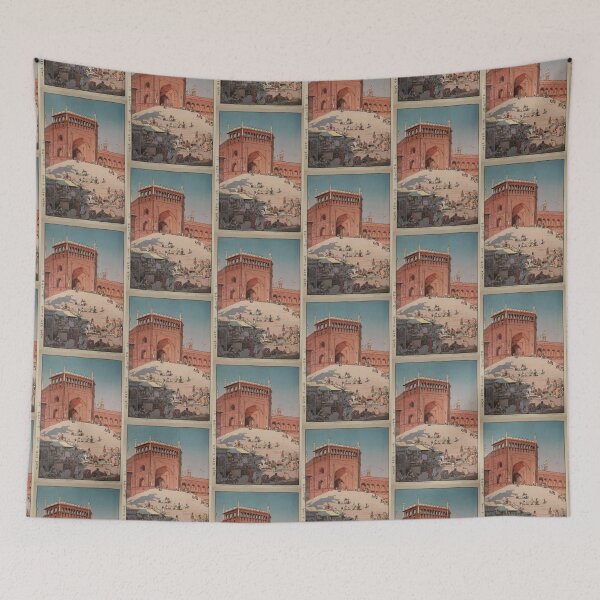 Item preview,  Jami Masjid, Delhi Woodblock Print designed and sold by TeeARTHY.