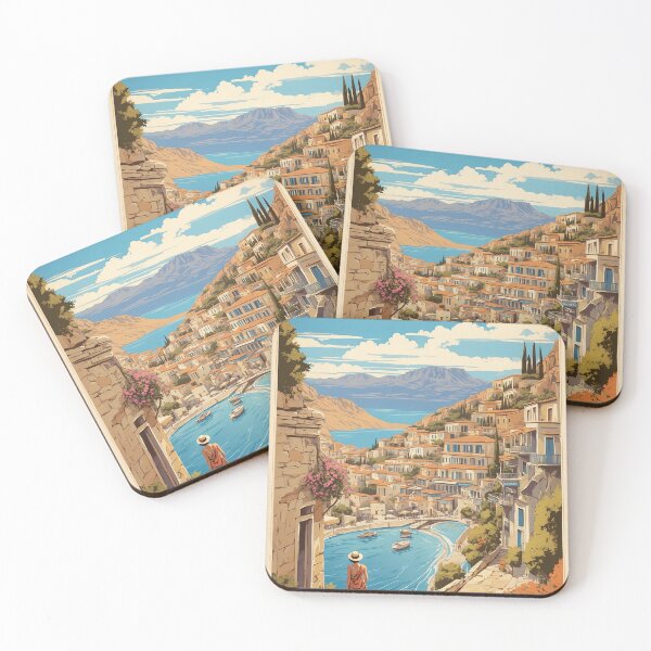 Item preview, Drapetsona Greece Vintage Travel Tourism  designed and sold by TravelersGems.