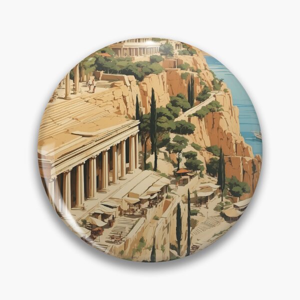 Item preview, Eleusis Greece Vintage Travel Tourism designed and sold by TravelersGems.