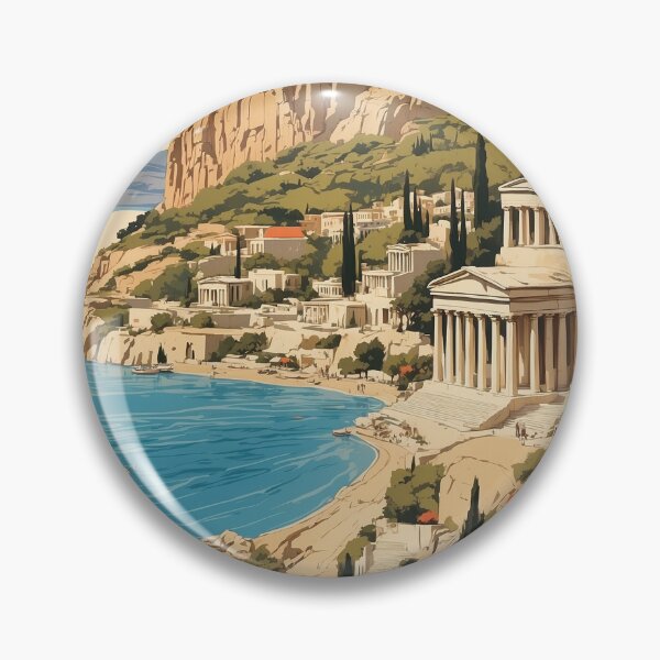 Item preview, Eleusis Greece Vintage Travel Tourism  designed and sold by TravelersGems.