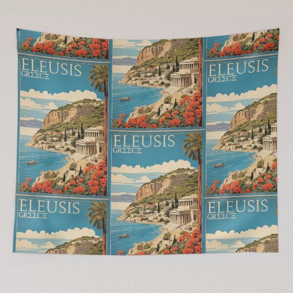 Item preview, Eleusis Greece Vintage Travel Tourism designed and sold by TravelersGems.