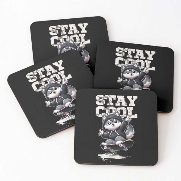 Item preview, Stay Cool - Skateboarding Wolf designed and sold by The magic  Yellow bus.