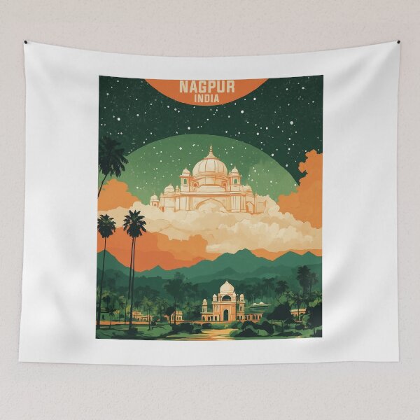 Artikelvorschau, Nagpur Indien Vintage Reisetourismus entworfen und verkauft von TravelersGems.