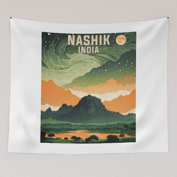 Item preview, Nashik India Vintage Travel Tourism  designed and sold by TravelersGems.