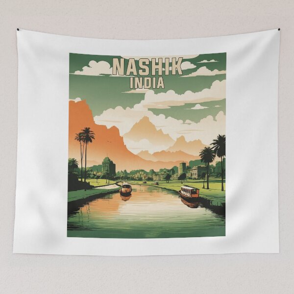 Item preview, Nashik India Vintage Travel Tourism  designed and sold by TravelersGems.