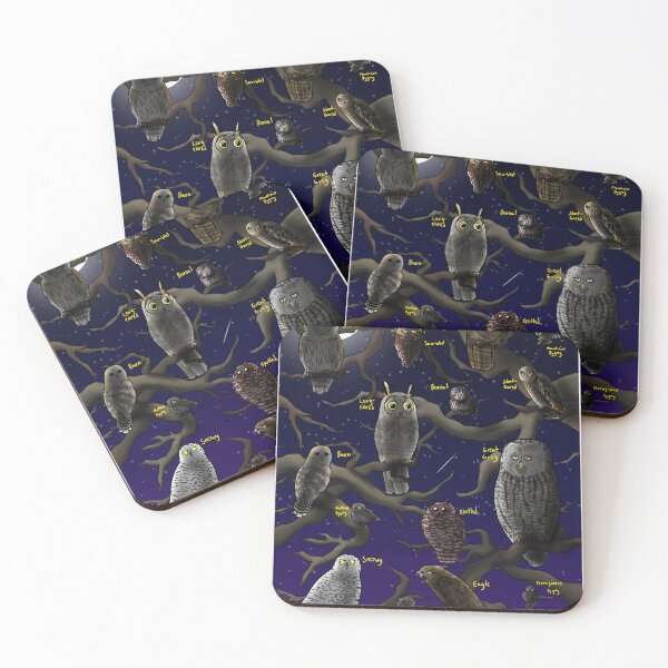 Item preview, owls designed and sold by BadisOfThemAll.