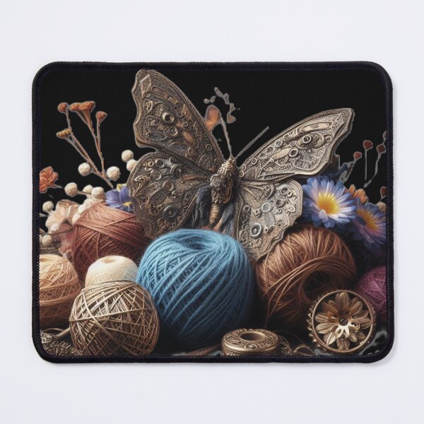 Item preview, Brass Butterfly, Bobs and Balls designed and sold by ANotiontoKnit.