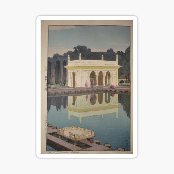 Item preview,   Shalimar Garden, Lahore Woodblock Print designed and sold by TeeARTHY.