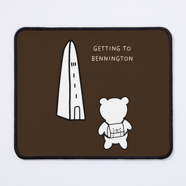 Item preview, Getting to Bennington - Adorable Bear Tourist with a Bag (Brown Background) designed and sold by RM-Journey.