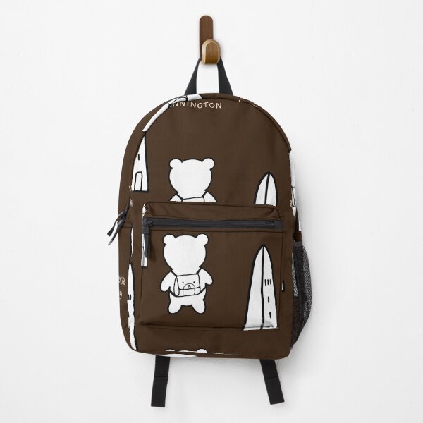Item preview, Getting to Bennington - Adorable Bear Tourist with a Bag (Brown Background) designed and sold by RM-Journey.