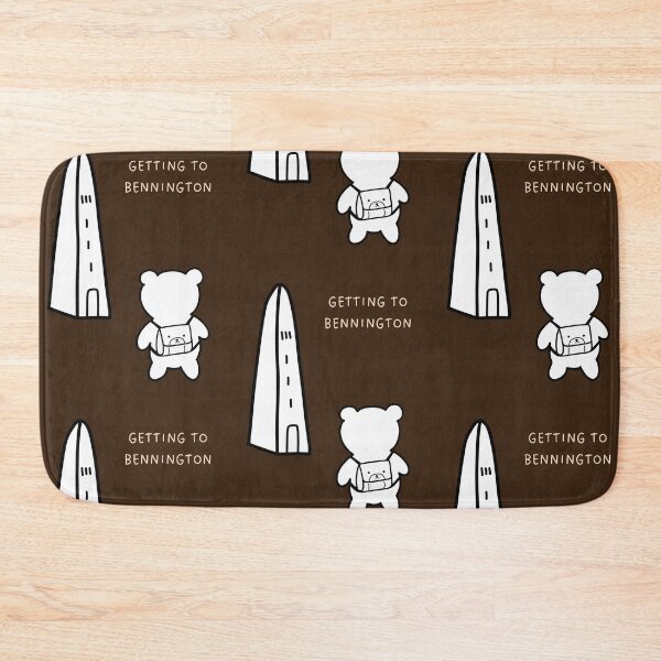 Item preview, Getting to Bennington - Adorable Bear Tourist with a Bag (Brown Background) designed and sold by RM-Journey.