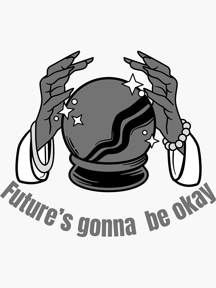 Thumbnail 3 von 3, Sticker, Grey Agust D (Suga von BTS) Future's Gonna Be Okay inspiriertes mystisches Kristallkugel-Design designt und verkauft von daebak-shop.