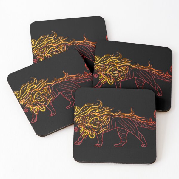Item preview, fire lion designed and sold by BadisOfThemAll.