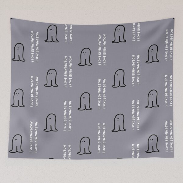 Item preview, I Love Bennington - Adorable Character in Love (Purple Background) designed and sold by RM-Journey.