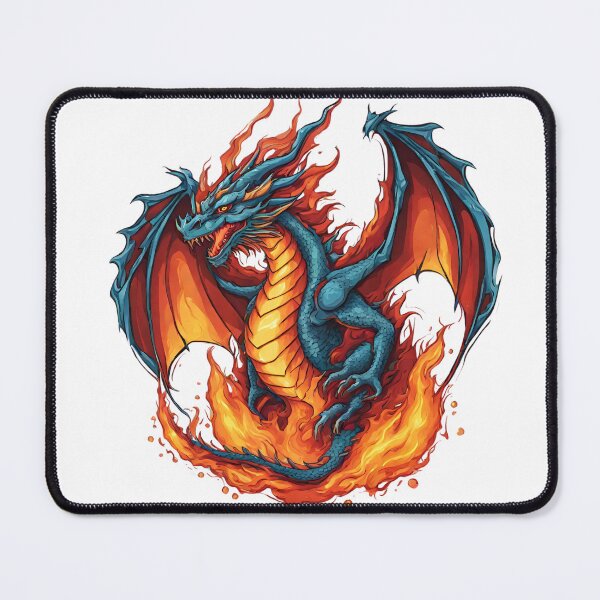 Item preview, Colorful Dragon Fire and Colors" Art Print designed and sold by TRYKID.