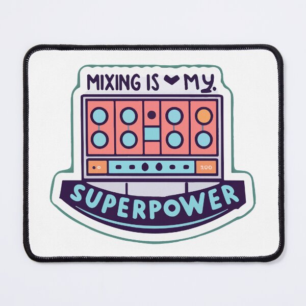 Item preview, Mixing Console Superpower - Music Producer Line Art designed and sold by NiftyWrx.