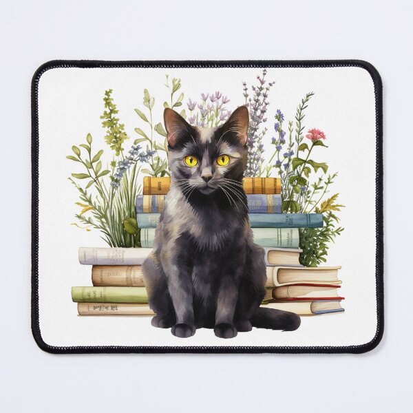 Item preview, Mandalay Cat And Books designed and sold by TheAnimalZ00.