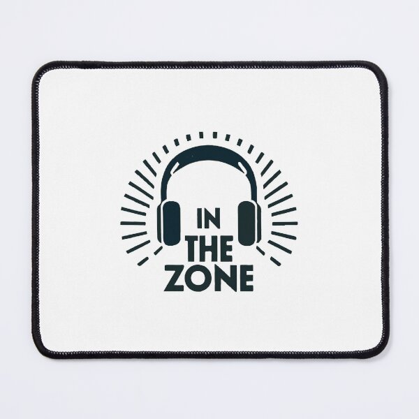 Item preview, In the Zone Headphone Silhouette with Sound Waves designed and sold by NiftyWrx.