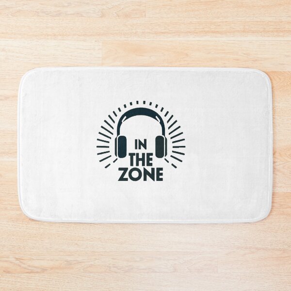 Item preview, In the Zone Headphone Silhouette with Sound Waves designed and sold by NiftyWrx.