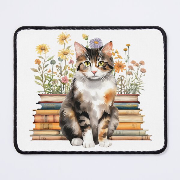 Item preview, Manx Cat And Books designed and sold by TheAnimalZ00.