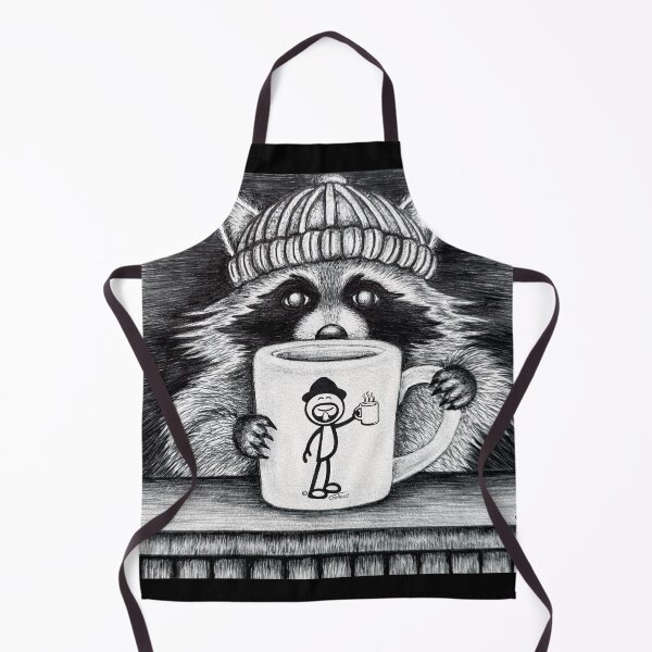 Item preview, Caffeinated Raccoon with GG Stick Figure  designed and sold by GDGCreations.