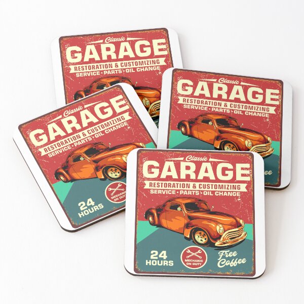 Item preview, Retro Vintage Car Tin Signs - Full Service Garage Design 6 designed and sold by Mterry1202.