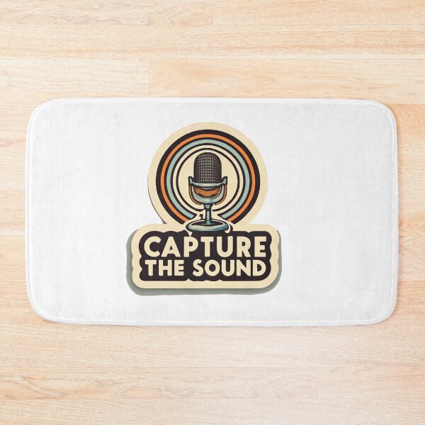Item preview, Capture the Sound - Vintage Microphone Retro Design designed and sold by NiftyWrx.