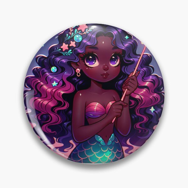 Item preview, Coral Crowned Black Princess Mermaid designed and sold by Expressiveess1.