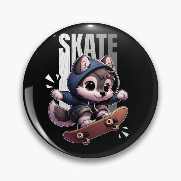 Item preview, Skateboard Wolf Kick Flip designed and sold by The magic  Yellow bus.