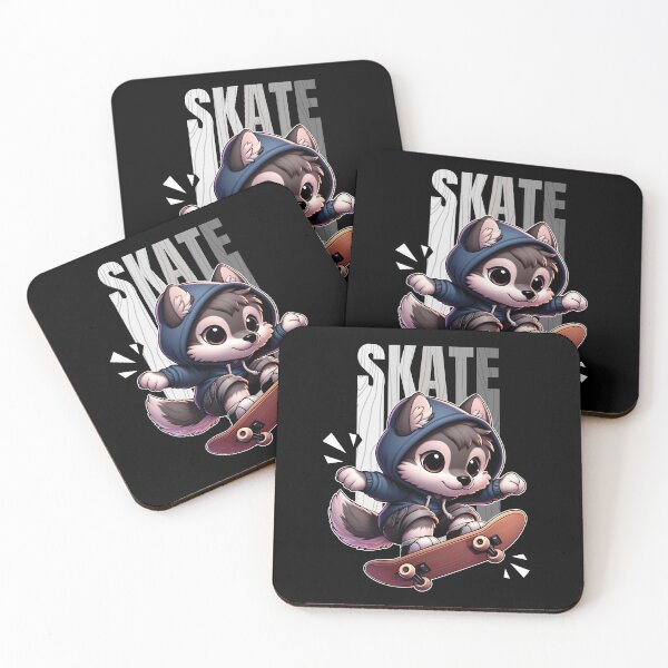 Item preview, Skateboard Wolf Kick Flip designed and sold by The magic  Yellow bus.