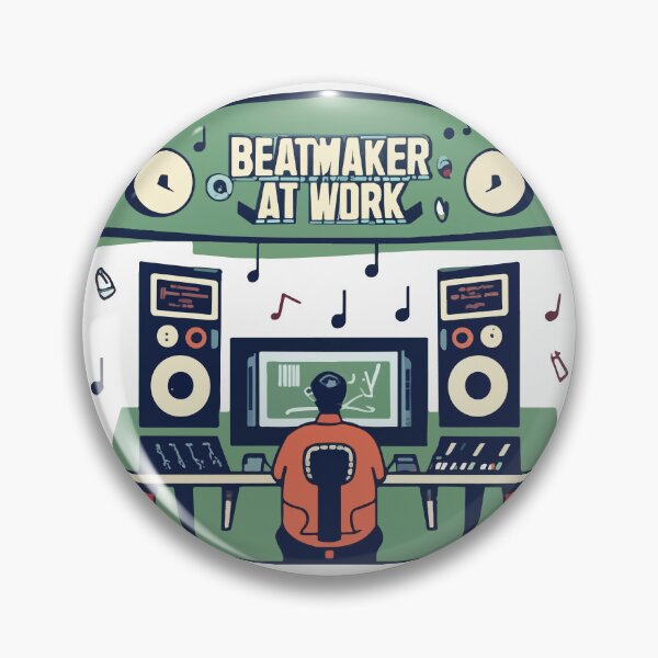 Item preview, Beatmaker at Work - Music Producer Studio Design designed and sold by NiftyWrx.