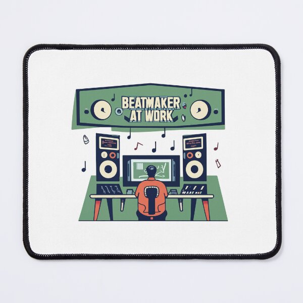 Item preview, Beatmaker at Work - Music Producer Studio Design designed and sold by NiftyWrx.