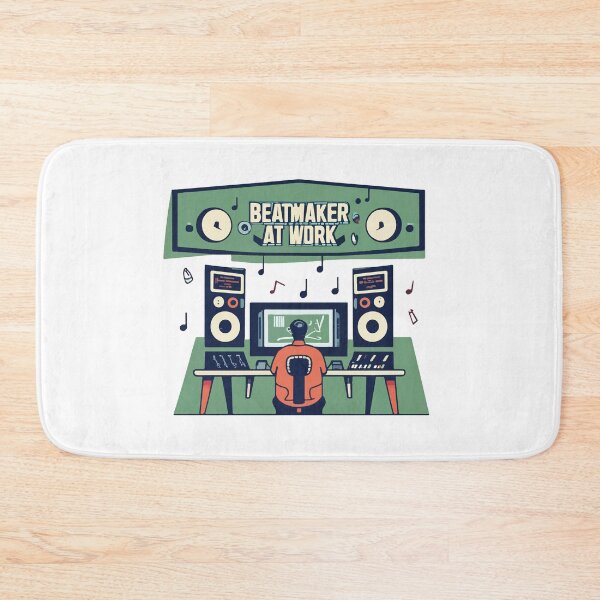Item preview, Beatmaker at Work - Music Producer Studio Design designed and sold by NiftyWrx.