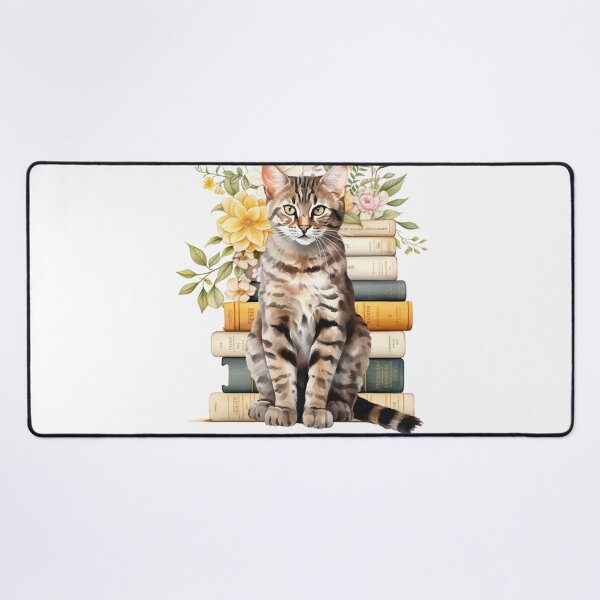 Item preview, Mojave Cat And Books designed and sold by TheAnimalZ00.