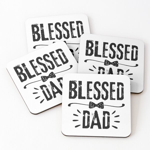 Item preview, Blessed Dad, black design.  designed and sold by MoriaStore.