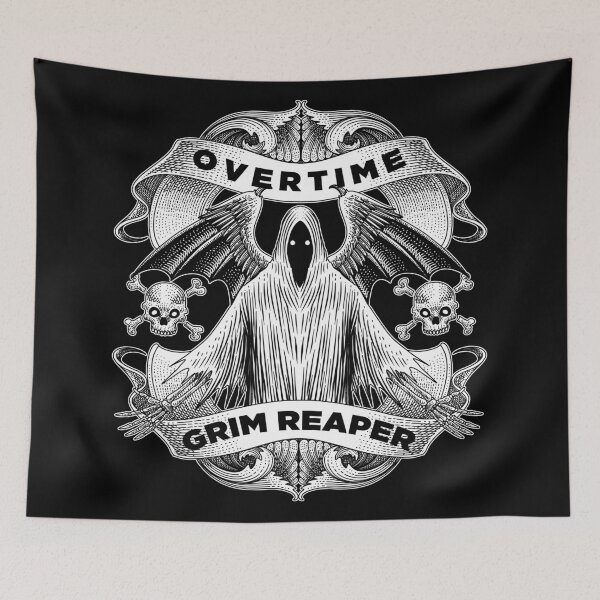 Item preview, Overtime Grim Reaper designed and sold by WOLForDEER.