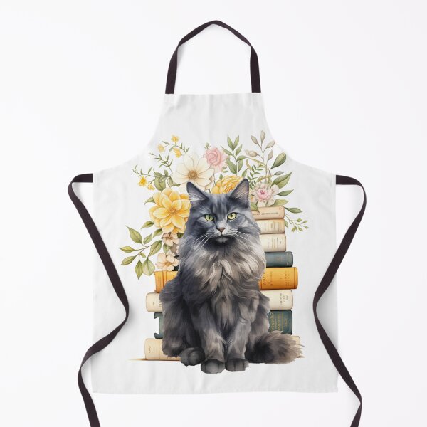Item preview, Nebelung Cat And Books designed and sold by TheAnimalZ00.