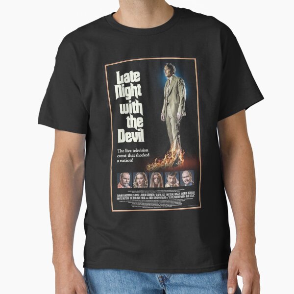 Item preview, LATE NIGHT WITH THE DEVIL Official Poster designed and sold by Gorimbo.