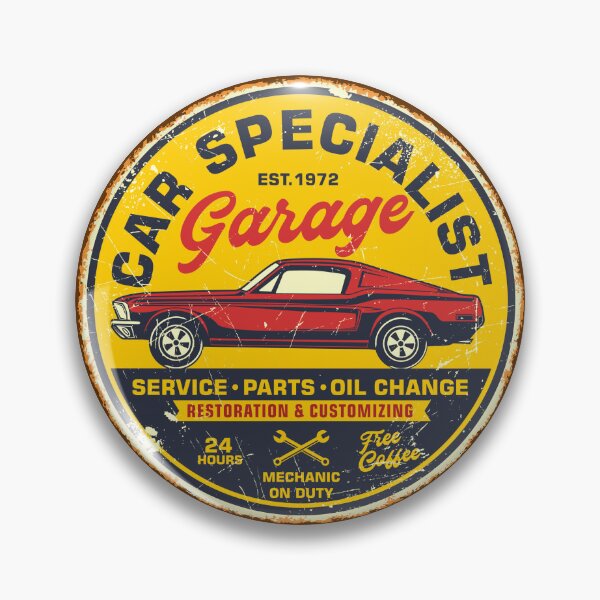 Item preview, Retro Vintage Car Tin Signs - Full Service Garage Design 11 designed and sold by Mterry1202.