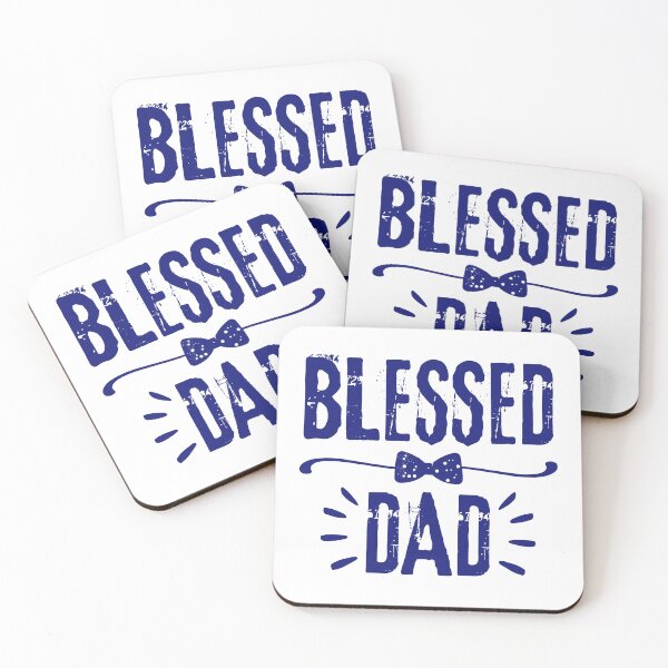 Item preview, Blessed Dad, blue design.  designed and sold by MoriaStore.