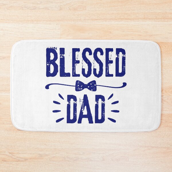 Item preview, Blessed Dad, blue design.  designed and sold by MoriaStore.