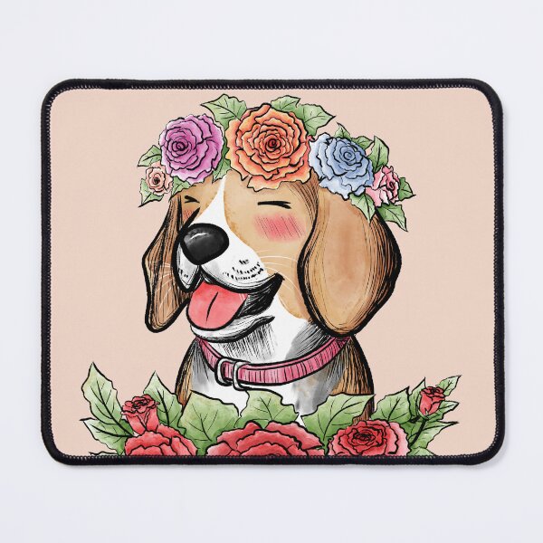 Item preview, Happy Beagle Floral Crown designed and sold by Ketsara Samphao.