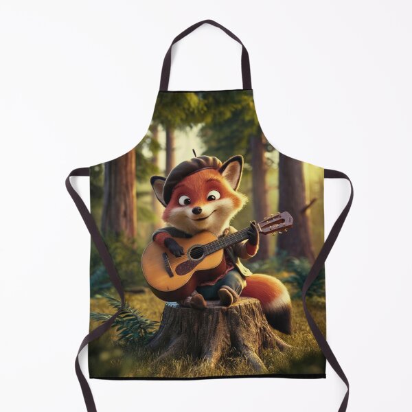 Artikelvorschau, Fuchs-Porträt. Fuchs spielt Gitarre, musikalischer Fuchs, Fuchsfigur, Fantasy-Fuchs, wunderlicher Fuchs entworfen und verkauft von FoxVibes.