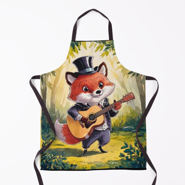Artikelvorschau, Fuchs-Porträt. Fuchs spielt Gitarre, musikalischer Fuchs, Fuchsfigur, Fantasy-Fuchs, wunderlicher Fuchs entworfen und verkauft von FoxVibes.