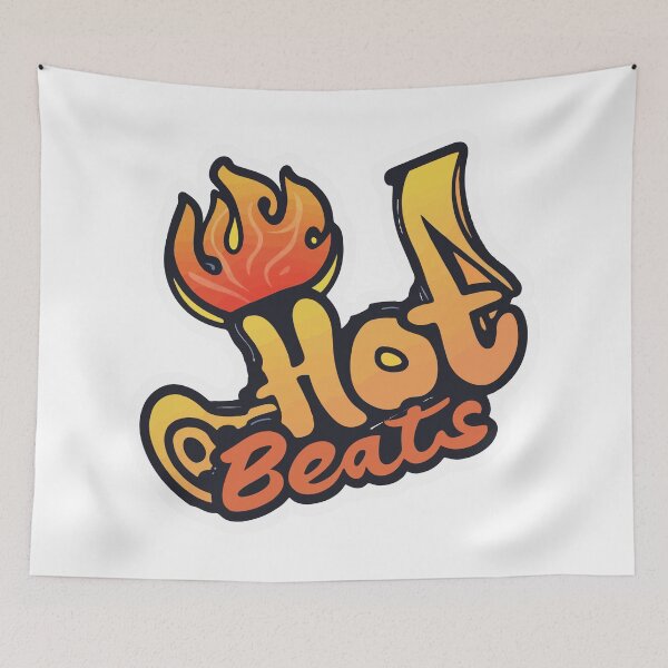 Item preview, Hot Beats Flaming Quaver Music Sticker designed and sold by NiftyWrx.
