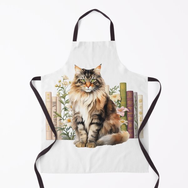 Item preview, Norwegian Forest Cat And Books designed and sold by TheAnimalZ00.