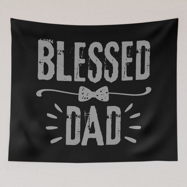 Item preview, Blessed Dad, gray design.  designed and sold by MoriaStore.