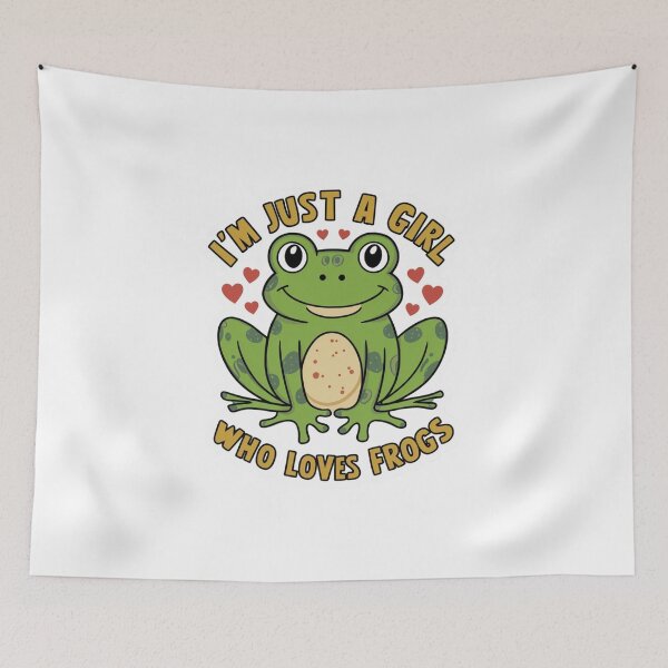 Item preview, I'm Just a Girl Who Loves Frogs designed and sold by Peter Stawicki.