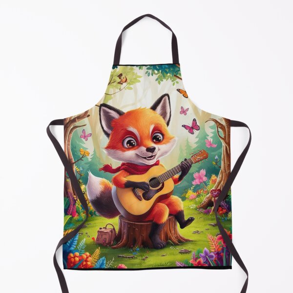 Artikelvorschau, Fuchs-Porträt. Fuchs spielt Gitarre, musikalischer Fuchs, Fuchsfigur, Fantasy-Fuchs, wunderlicher Fuchs entworfen und verkauft von FoxVibes.